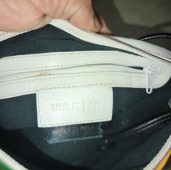 Unlisted Mondrian Multicolor Crossbody Leather Bag and Bongo Skirt Set. - Picture 11 of 16